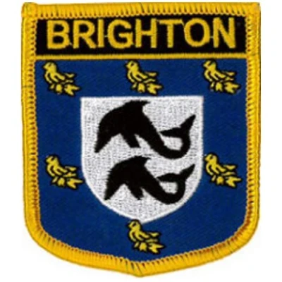 Image of klicnow Brighton (Shield) Embroidered Patch 6cm X 7cm (2 1/2&quot; 2 3/4&quot;)