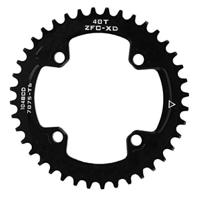 Image of Bike Chain Ring, 40T 42T Narrow Wide Chainring Single Crankset Bicycle Sprocket Wheel (40T104BCD) Cycling Bicycles And Spare Parts