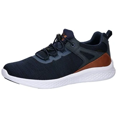 Image of Lico Unisex Nigel Trainers, Navy Brown, 10 UK