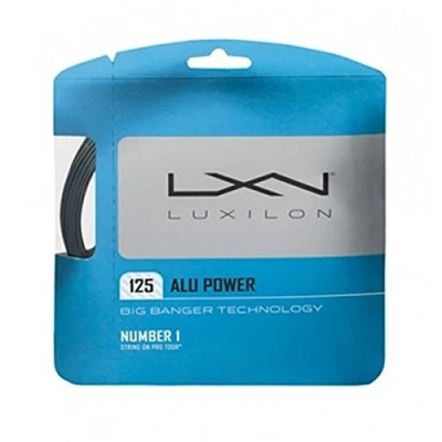 Image of Wilson Luxilon Tennis Racket String, Alu Power 125, 220 m Roll, Silver, 1.25 mm, Unisex, WRZ990100SI