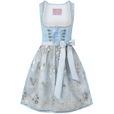 Image of Stockerpoint Women&#039;s Maya Dirndl Special Occasion Dress, lightblue, 8