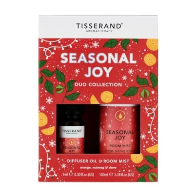 Image of Tisserand Aromatherapy Seasonal Joy Diffuser Oil and Room Mist Duo Kit Orange, Nutmeg Clove 100% Natural Pure Essential Oils