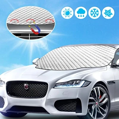 Image of LEWONPO Car Windscreen Covers Frost for Winter, Windshield Cover, Magnetic Snow Cover Ice Dust Protector Auto Sunshade Fit Most Cars, Trucks, SUV (183 x 116cm)