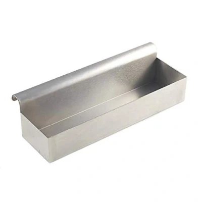 Image of Buffalo Drip Tray Silver Stainless Steel Drainer Trays Professional Kitchenware, Gastro, Restaurant Accessory for Catching Spills and Drips N477