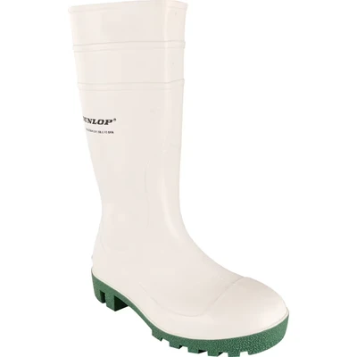 Image of Dunlop ProMaster White/Green Boot Size 4 (37)