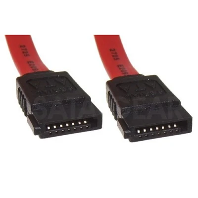 Image of 2 X Serial ATA Sata Hard Drive Data Cable Lead