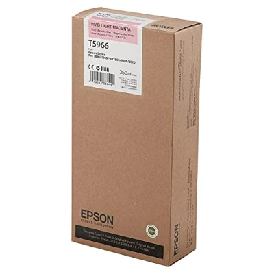 Image of Epson T5966 Vivid Light Magenta Ink Cartridge 350ml for C13T596600
