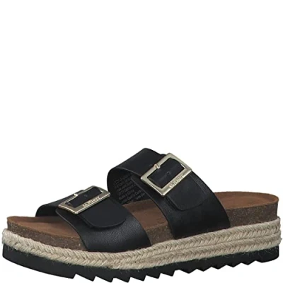 Image of s.Oliver Women&#039;s 5 27201 28 Slide Sandal, Black, 6.5 UK