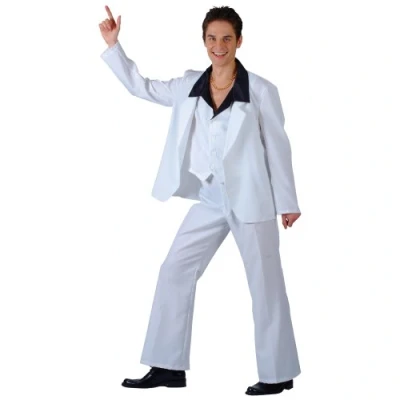 Image of Mens 70&#039;s Disco Fever Fancy Dress Costume X Large