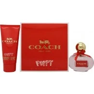 Image of Coach Womens Poppy 2 Piece Gift Set: Eau De Parfum 100ml Body Lotion Orange One Size