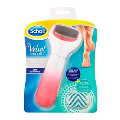 Image of Scholl Velvet Smooth Electric Foot File Pedicure System for Hard Skin and Callus Removal Batteries Included