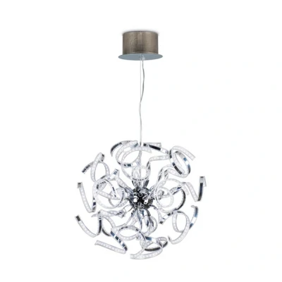 Image of Volupta Spherical Pendant Ceiling Light Chrome