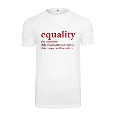Image of Mister Tee Damen Equality Definition T Shirt, White, S
