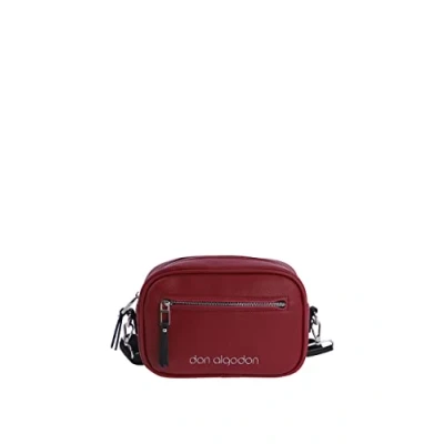 Image of DON ALGODON Women&#039;s Gabriela University Shoulder Bag Casual Large Capacity Zipper Closure, red, 22x8x15 cm