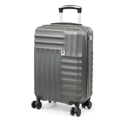 Image of Pierre Cardin Soleil 21 Inch Suitcase Hard Sided Travel Luggage with 8 Spinner 360 Degree Wheels TSA Locks and Telescopic Handle Weight 2.61kg Height 56cm CL898 (Small, Charcoal Grey)