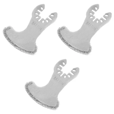 Image of 3X Saxton Diamond Sickle Blades Dewalt Erbauer Stanley Worx Oscillating Multitools