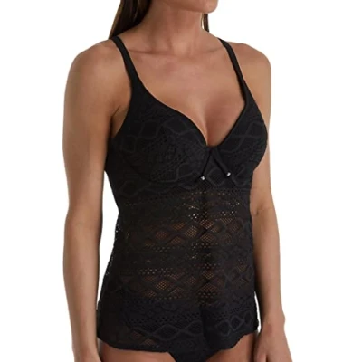 Image of Freya Sundance Tankini Top Black 36DD