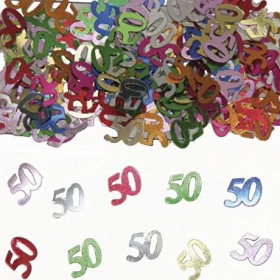 Image of Folat Party Confetti Number 50 Multi colors