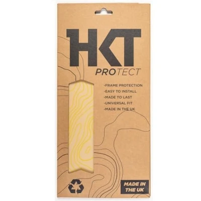 Image of HKT PROTECT XL Contour Lines Bike Frame Protection Kit Gloss 12 Piece (Yellow)