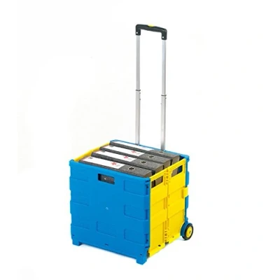 Image of GPC GA71590 Large Folding Box Truck GI041Y Blue and Yellow, Pack of 1