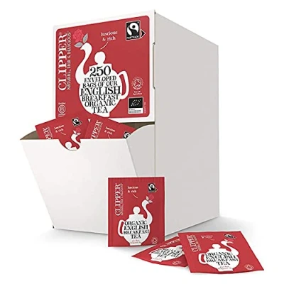 Image of Clipper Fairtrade Organic English Breakfast Teabags (250 One Cup Tea Bags)