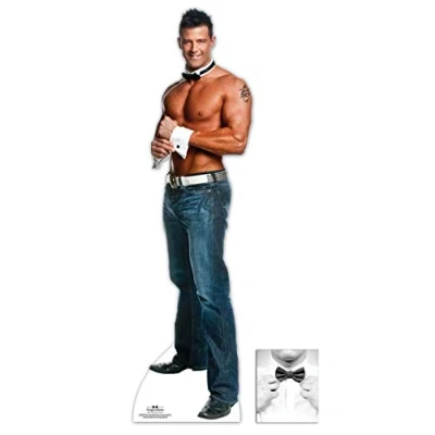 Image of *FAN PACK* Nathan wearing Bow Tie and Shirt Cuffs Chippendales Lifesize Cardboard Cutout/Standee INCLUDES 8X10 (25X20CM) STAR PHOTO FAN PACK #333