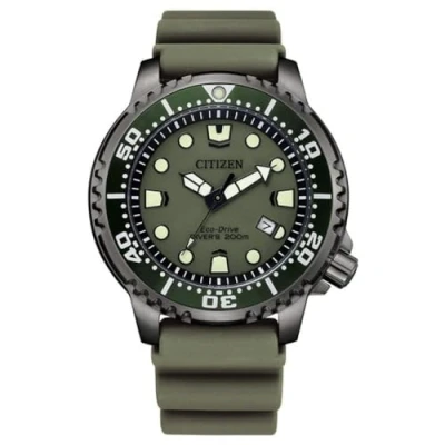 Image of Citizen Men Analogue Eco Drive Watch with Silicone Strap BN0157 11X