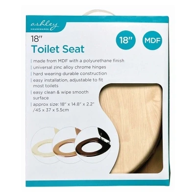 Image of Ashley 18&quot; Toilet Seat Pine