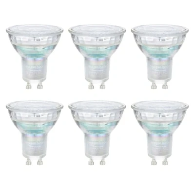 Image of Amazon Basics Professional LED GU10 Spotlight Bulb, 4.9W (equivalent to 50W) Cool White, Dimmable (6 Pack)