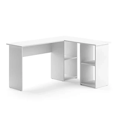 Image of Vicco Corner desk Carlo, White, 136 x 112 cm