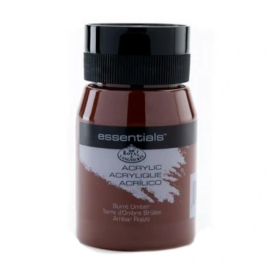 Image of Royal &amp; Langnickel RAA 5119 Essentials 500ml Acrylic Paint Burnt Umber