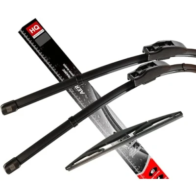 Image of HQ AUTOMOTIVE Windscreen Wiper Blades 3pcs kit Fits: INFINITY EX 2008 onwards, SUBARU Forester 2007 2012, Legacy Estate 2009 Outback onwards model: AD81 421HQ14D