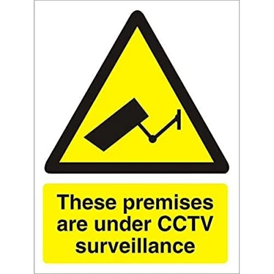 Image of Seco These Premises are Under CCTV Surveillance Sign, 200mm x 300mm 1mm Semi Rigid Plastic