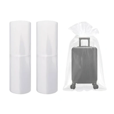 Image of 2 Dustproof Plastic Storage Bags, Clear Clothes Bag Storage, Moving Suitcase Bags for Packaging