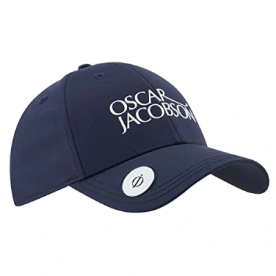 Image of Oscar Jacobson Mens Maine One Size Golf Cap Navy/White