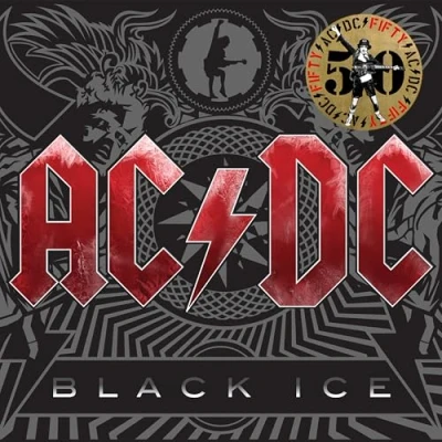 Image of AC/DC Black Ice Gold vinyl 50th Anniversary Edition Sealed 2024 UK 2 LP set 196588734311
