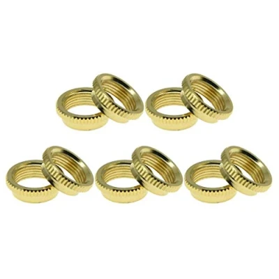 Image of Dopro 10x USA Thread Fine Knurled 15/32&quot; Deep Nut Guitar Toggle Switch Fits Les Paul with Switchcraft Switches