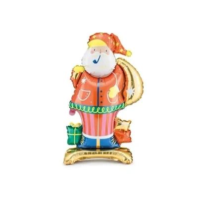 Image of Standing Foil Balloon Santa, 63 x 106 cm