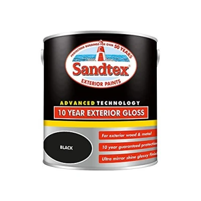 Image of Sandtex 10 Year Exterior Gloss 2.5 Litre Black
