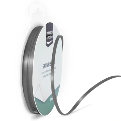 Image of Vaessen Creative Satin Ribon, Fabric, Steel, 3mm