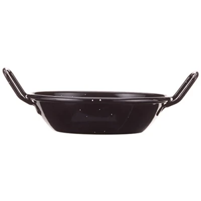 Image of Genware NEV E0614 Enamel Dish, 14 cm, Black (Pack of 10)