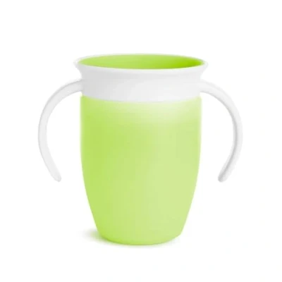 Image of Munchkin Miracle 360 Sippy Cup Trainer Toddler BPA Free Baby with Handles Non Spill Dishwasher Safe Leakproof Weaning from 6+ Months 7oz/207ml Green