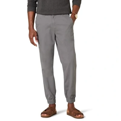 Image of Amazon Essentials Men&#039;s Straight Fit Chino Jogger Trousers, Dark Grey, S