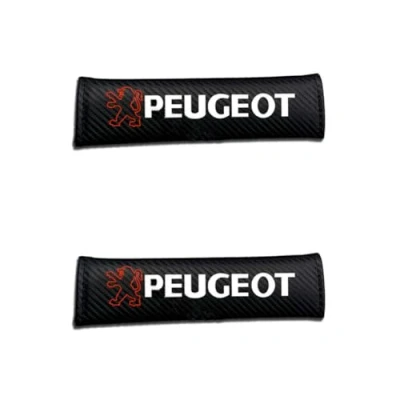 Image of BAONITOU 2 Pcs Seat Belt Pads for Peugeot iOn, Comfort Harness Car Safety Seatbelt Cover Shoulder Strap Covers Protector,Black