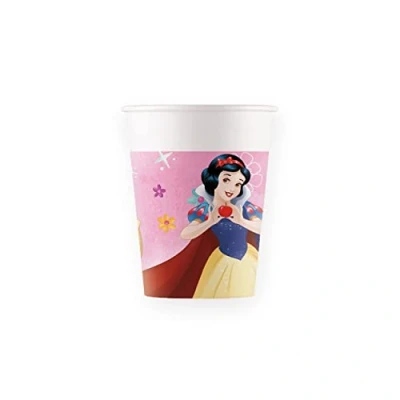 Image of Procos Disney Princess Live Your Story FSC Paper Cups (200 ml), 8 Pieces, Multicolor, 93848