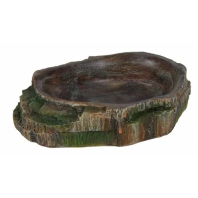 Image of Trixie Reptile Rainforest Decoration Water and Food Bowl, 18 x 4.5 17 cm