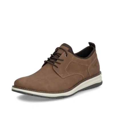 Image of Rieker Men&#039;s Comfortable Shoes 14702, Lace Up Shoes, Brown 24, 9 UK