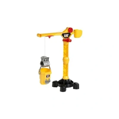 Image of Theo Klein 3256 Caterpillar Building Site Crane I with crank for left handers and right Can be turned 360 Toy children from 3 years