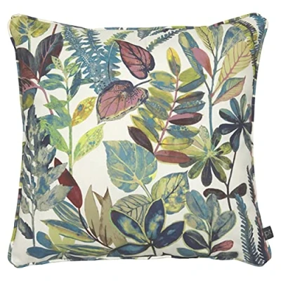 Image of Prestigious Textiles Tonga Tropical Piped Cushion Cover Multicolour Cotton One Size
