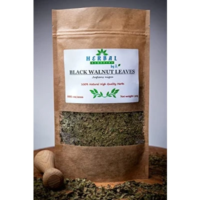Image of Black Walnut Tea Loose Leaves Dried Herb 50g Juglans Nigra Herbal Remedies by J. Orzech wloski lisc